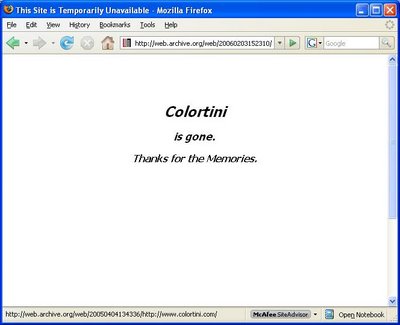 Fate of Colortini.com Reveals Limits of Internet Archiving