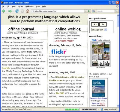 Glish.Com, Last Updated in 2004,  Wins 