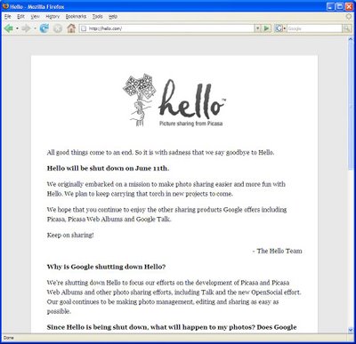Hello.com Says Goodbye