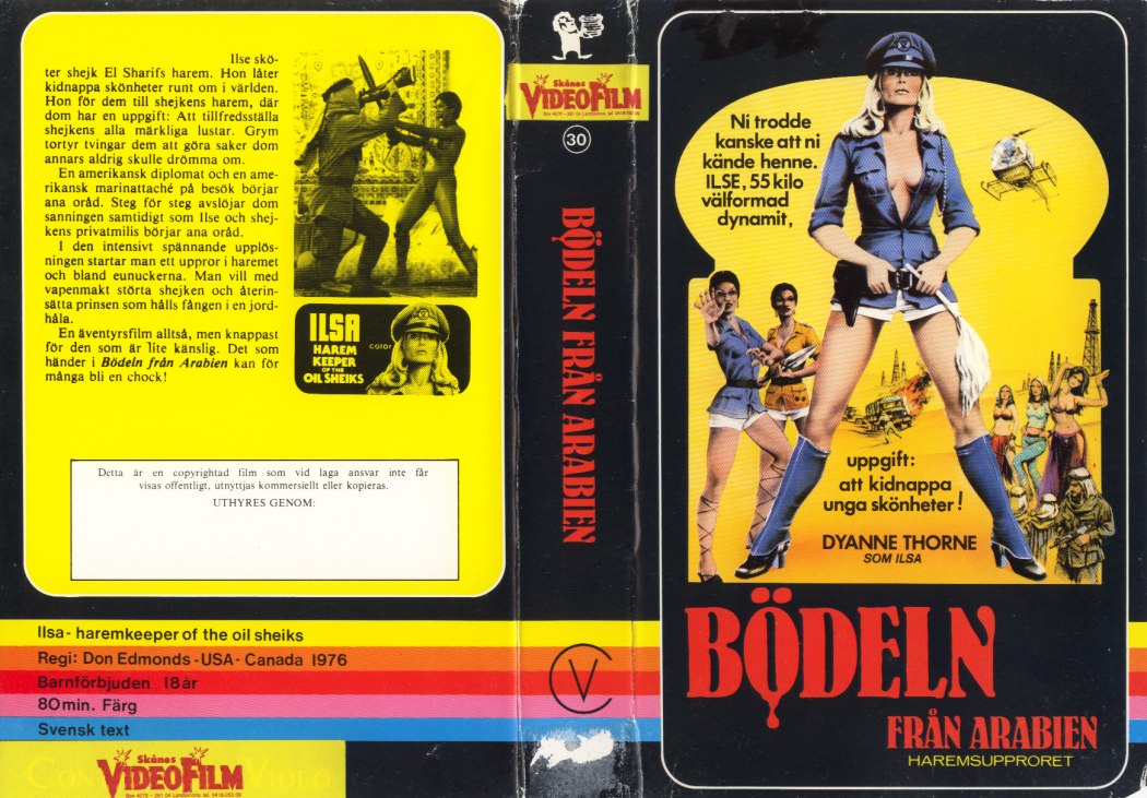 Ilsa, Harem Keeper of the Oil Sheiks-1976-Swedish-VHS-1.jpg. 